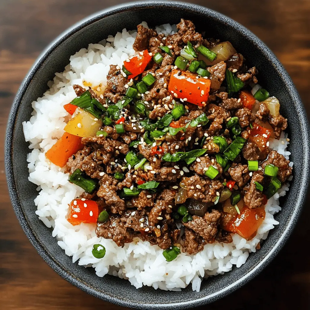 Take your taste buds on a flavorful journey with this Beef and Pepper Rice Bowl! Tender beef, colorful bell peppers, and fluffy rice come together in a delightful dish bursting with savory goodness. Perfect for weeknight dinners or meal prep, it's easy to whip up and satisfies the whole family. Save this recipe for a convenient and delicious meal option!