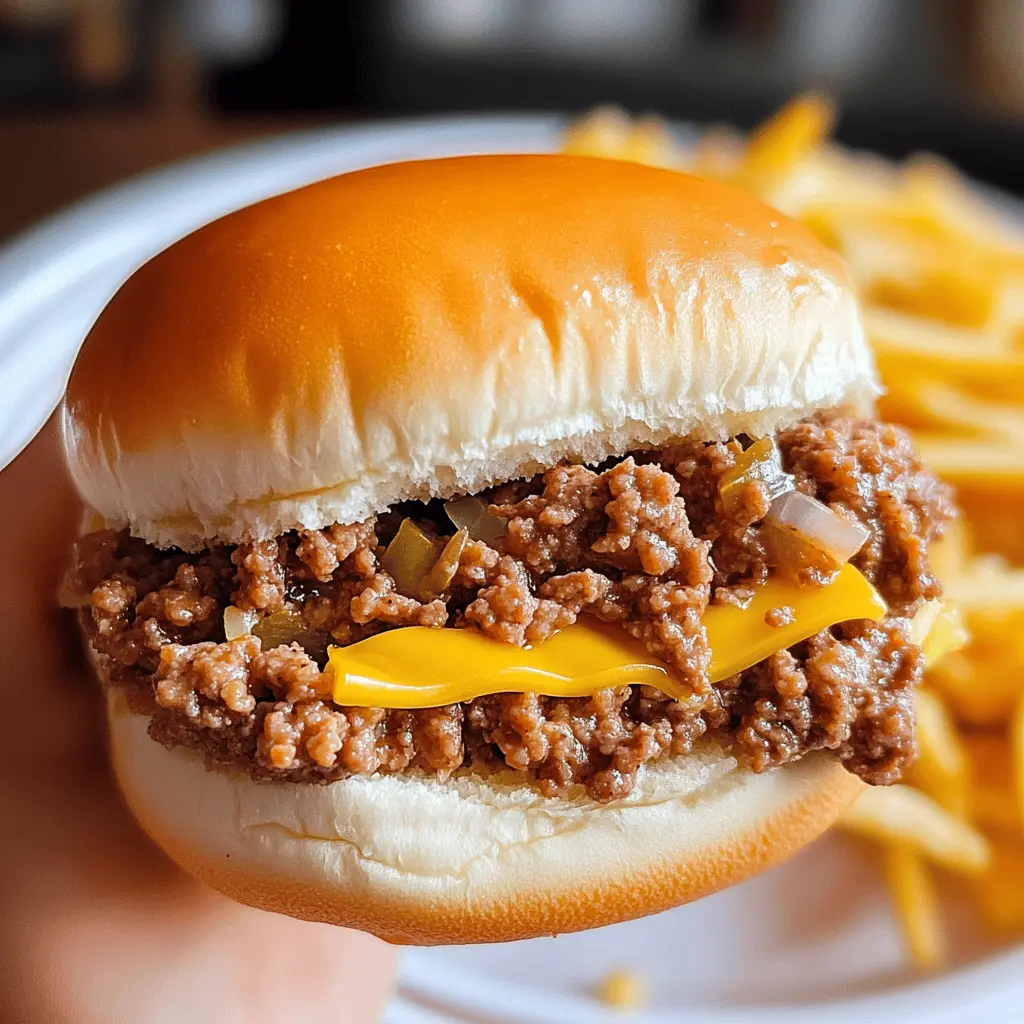 Get ready for a fun twist on a classic favorite with these Big Mac Sloppy Joes! Bursting with flavors of seasoned beef, tangy special sauce, and topped with cheese and pickles, this easy recipe is perfect for a quick dinner or a party spread. Save this delicious option for your next family night or game day gathering—everyone will love it!