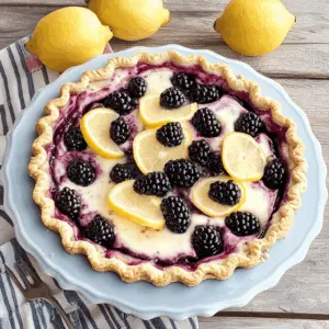 This Blackberry Lemonade Pie is a refreshing treat that combines the tanginess of lemonade with the sweetness of ripe blackberries. Perfect for summer gatherings or a cozy family dessert, this pie is easy to make and will impress your guests. Save this recipe for a delightful dessert that everyone will enjoy! 🌞🥧