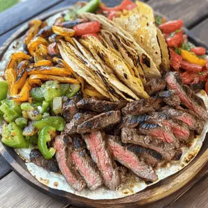 Sizzling Blackstone Steak Fajitas are the ultimate crowd-pleaser! Tender strips of marinated steak are cooked to perfection, served with vibrant bell peppers and onions. Perfect for taco night or a fun outdoor gathering, this recipe will have everyone coming back for seconds. Save this pin for a deliciously easy meal that brings the fiesta to your table!