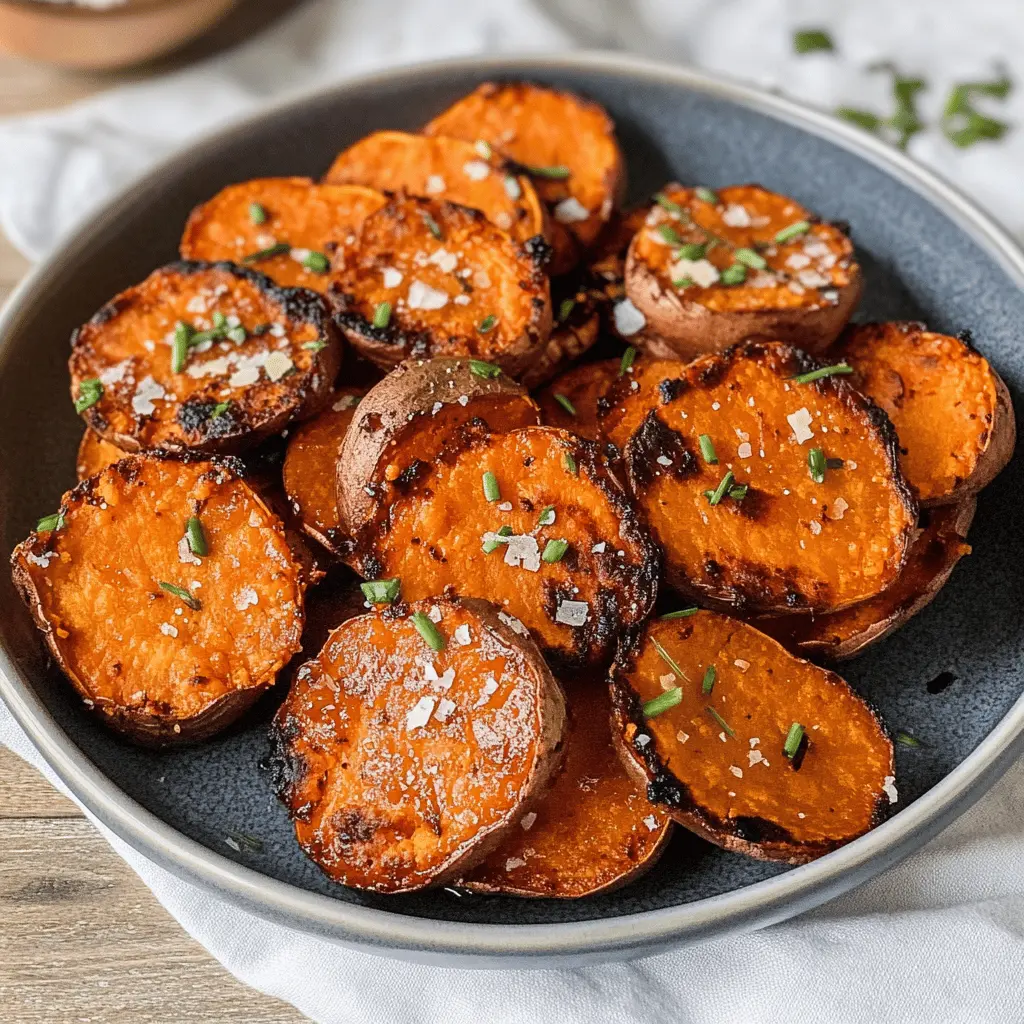 Crispy Smashed Sweet Potatoes are the perfect side dish for any meal! With their golden edges and soft centers, these potatoes are seasoned to perfection. Easy to make and loaded with flavor, they bring a delightful crunch to your dinner table. Save this recipe for your next gathering or a cozy night in!