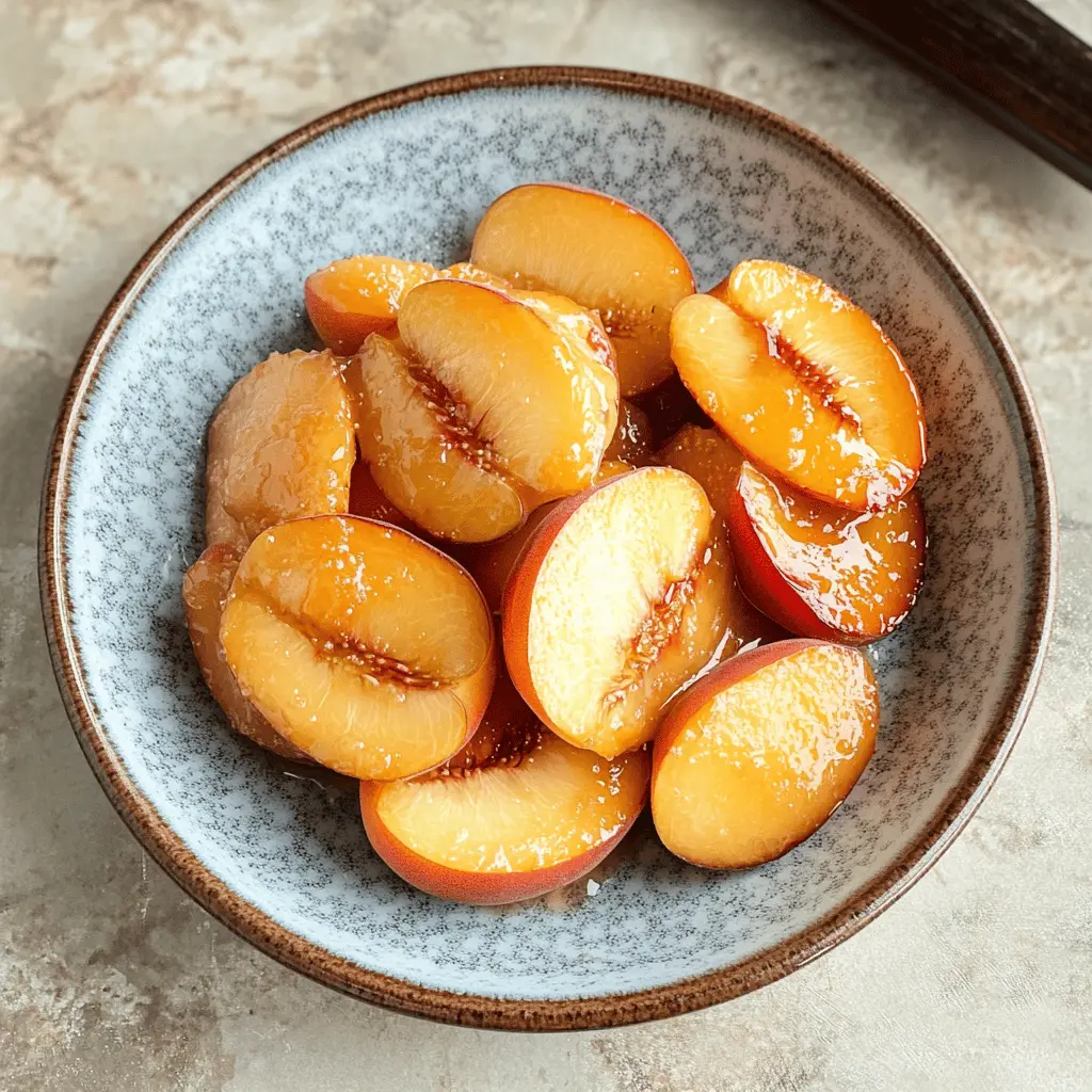 Get ready for a delightful treat with these Easy Air Fryer Peaches! Juicy peaches caramelized to perfection with just a hint of cinnamon make for a simple yet delicious dessert. Perfect for summer gatherings or a cozy night in. Save this recipe to impress your family and friends with a sweet touch that's quick and easy!