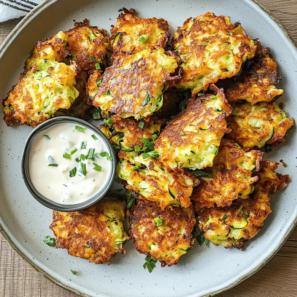 These crispy Easy Zucchini Fritters are a delightful way to enjoy fresh zucchini! With just a few simple ingredients, you'll whip up a delicious snack or side dish that's perfect for any occasion. Packed with flavor and so easy to make, they're a fantastic addition to your meal plan. Save this recipe now and impress your family with these tasty treats!