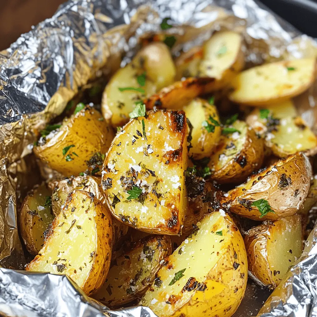 These Garlic Herb Grilled Potatoes in Foil are the perfect side dish for your next outdoor barbecue! Bursting with flavor from fresh herbs and garlic, they are easy to make and packed with deliciousness. Simply toss your potatoes with olive oil and spices, wrap them in foil, and grill to perfection. Save this recipe for your summer gatherings or family dinners—you won’t regret it!