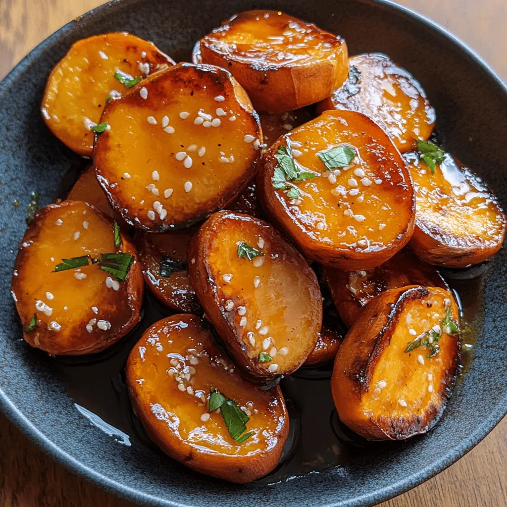 These miso glazed melting sweet potatoes bring a delightful twist to your dinner table! Featuring rich miso and a hint of sweetness, this dish is both comforting and unique. Perfect for a cozy weeknight or as a standout side for gatherings. Save this recipe and impress your family and friends with this easy yet flavorful delight!
