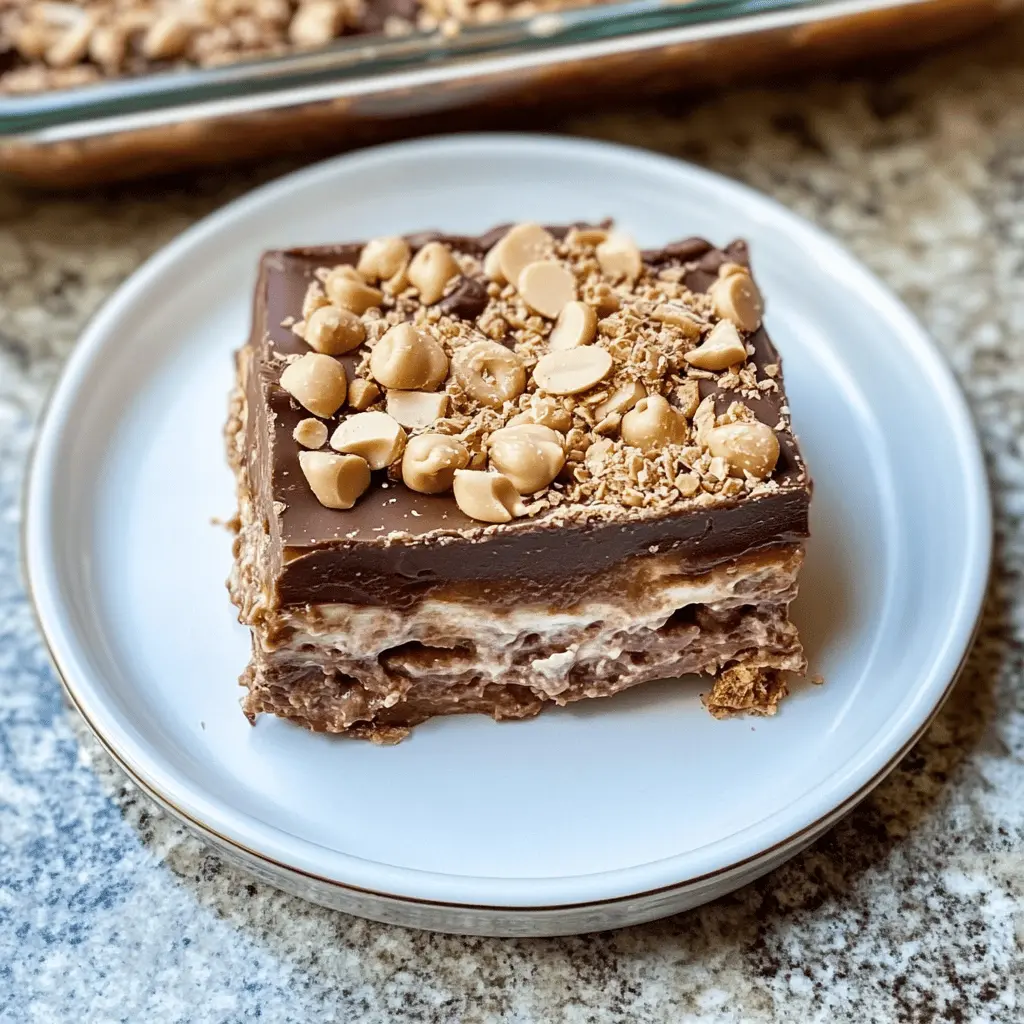 This No Bake Peanut Butter Chocolate Lasagna is the ultimate dessert for chocolate lovers! With layers of creamy peanut butter, rich chocolate, and a crunchy crust, it offers a delightful balance of flavors and textures. Perfect for gatherings, parties, or a sweet treat at home. Save this recipe to impress your friends and family with a no-fuss, delicious dessert!