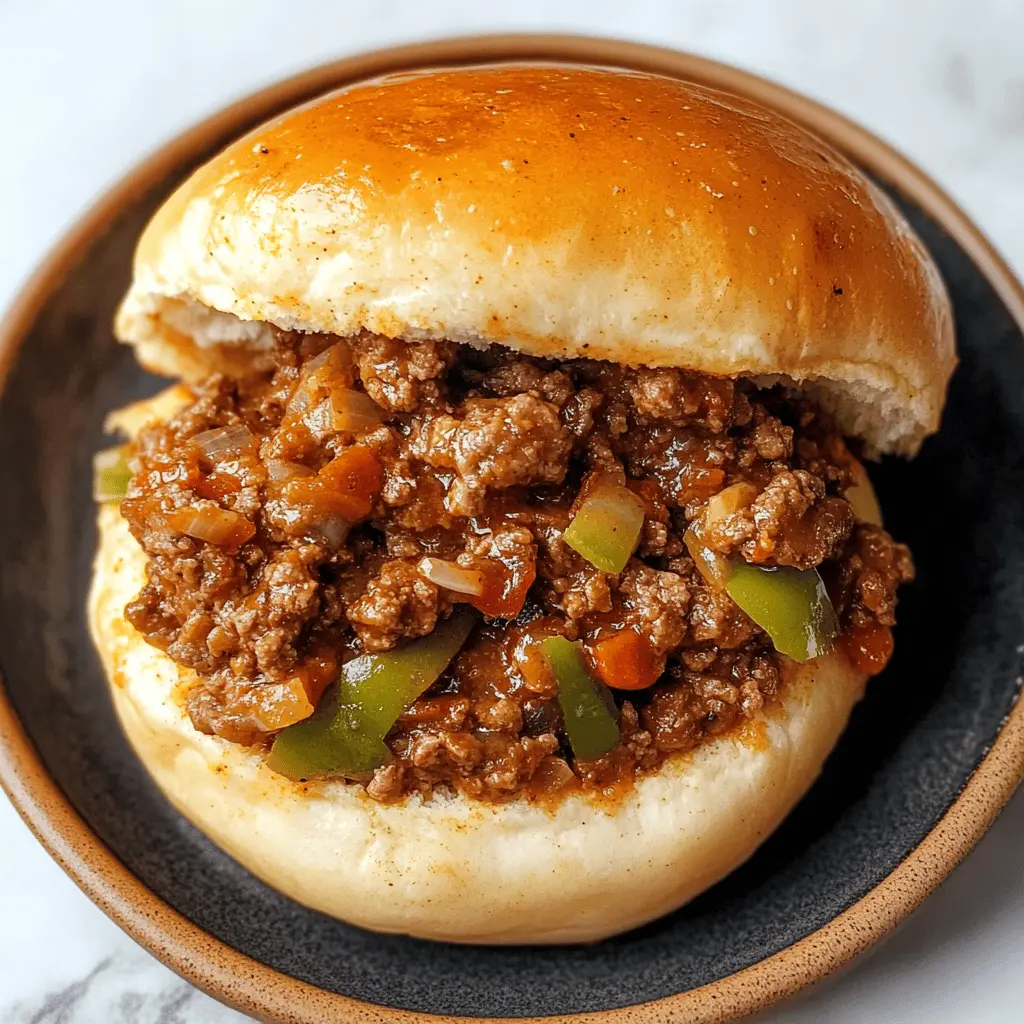Get ready for a new twist on a classic favorite! These Philly Cheesesteak Sloppy Joes combine juicy ground beef with melted cheese and vibrant peppers for a flavor-packed dish. Perfect for weeknight dinners or game day gatherings, this easy recipe is sure to impress. Save this pin for your next tasty meal idea!
