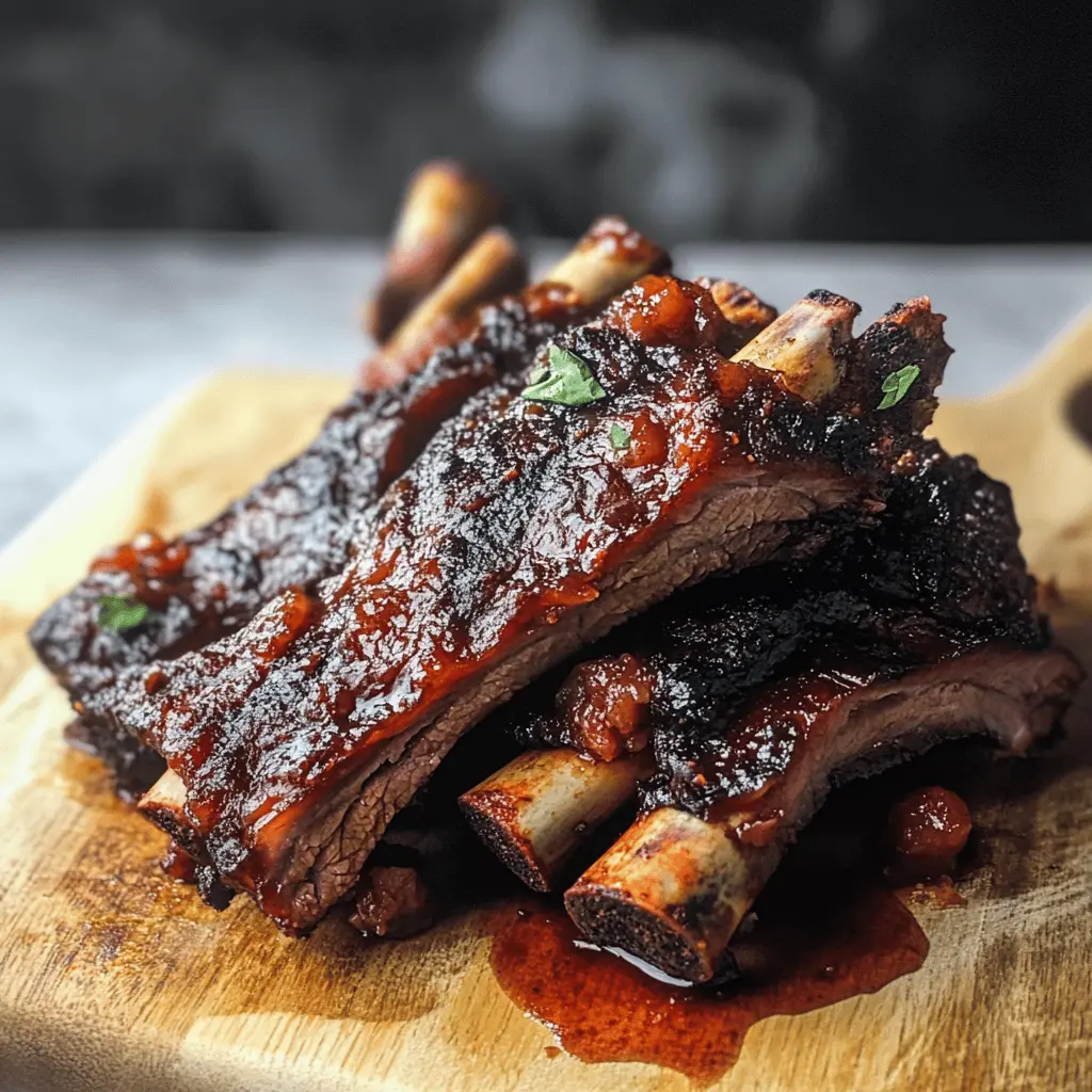 Succulent smoked beef back ribs are a must-try for any barbecue lover! With a rich, smoky flavor and tender meat that falls off the bone, these ribs are perfect for family gatherings or weekend cookouts. Ready to impress your guests? Save this recipe now for a mouthwatering experience that everyone will enjoy!