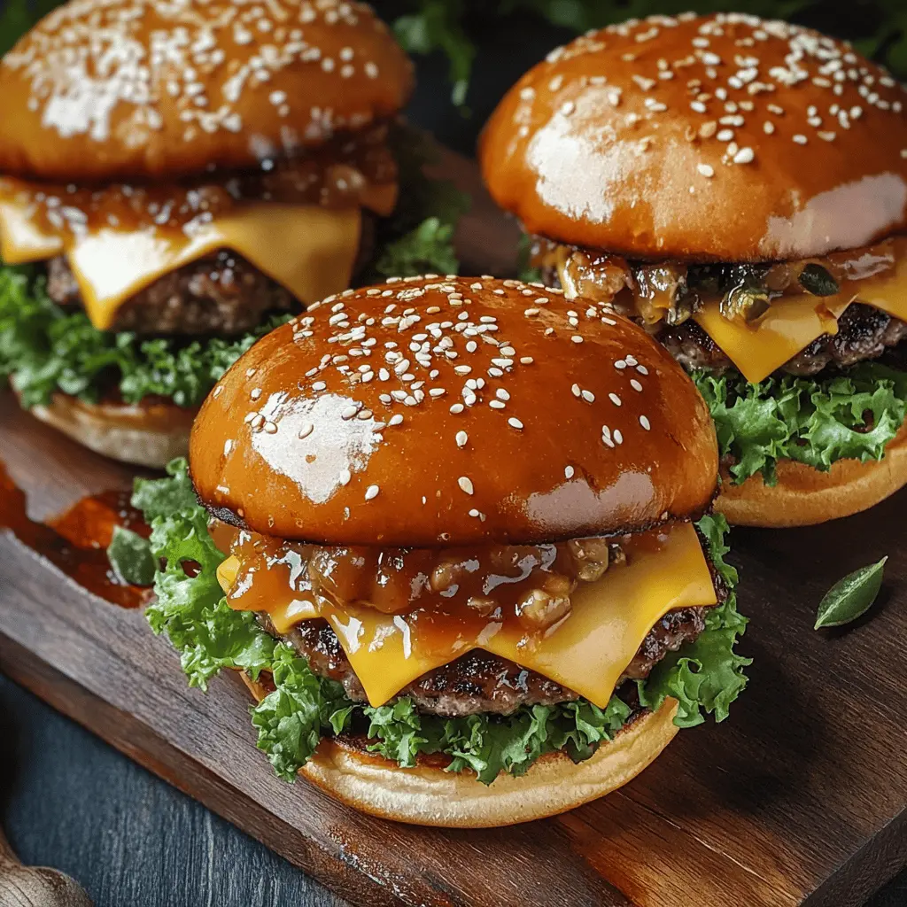 Looking for a delicious twist on the classic burger? These Teriyaki Parmesan Burgers topped with melted American cheese are bursting with flavor! A savory blend of teriyaki sauce and parmesan adds a unique kick that will impress everyone at your next BBQ or family dinner. Save this recipe to enjoy juicy, flavorful burgers anytime you crave something special!