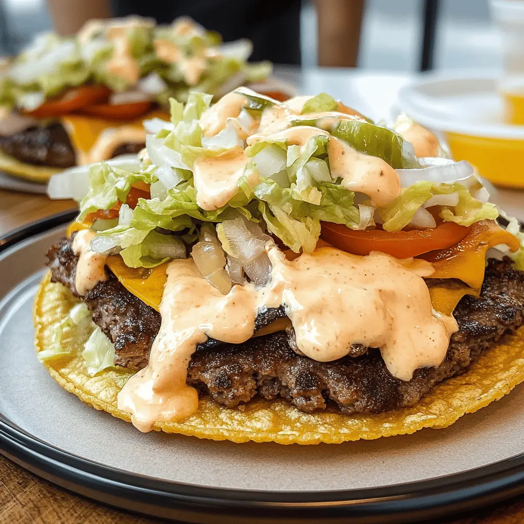 Get ready for a flavor explosion with these Original Smash Burger Tacos! Juicy patties, crispy tortillas, and your favorite toppings create the perfect bite. Ideal for taco night or a fun twist on burgers! Don’t forget to save this recipe to impress your friends and family at your next get-together!