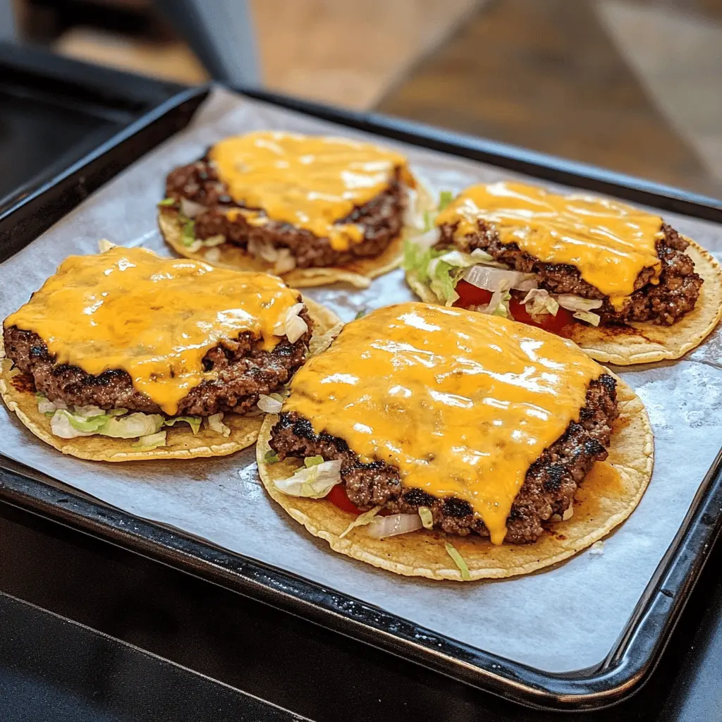 Easy Original Smash Burger Tacos Recipe