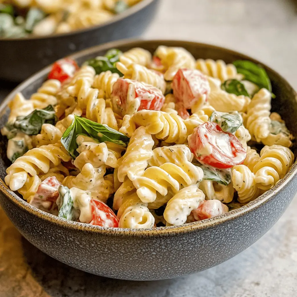 Easy Creamy Pasta Salad Recipe