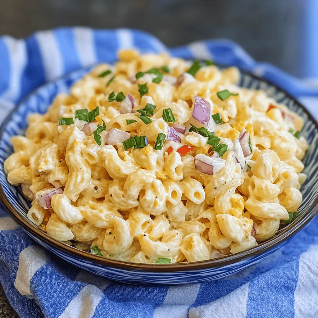 Easy Deviled Egg Pasta Salad Recipe