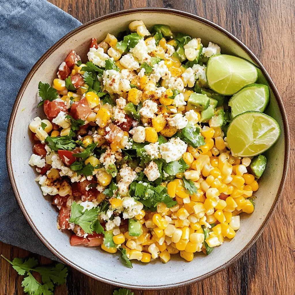 Easy Mexican Street Corn Salad Recipe