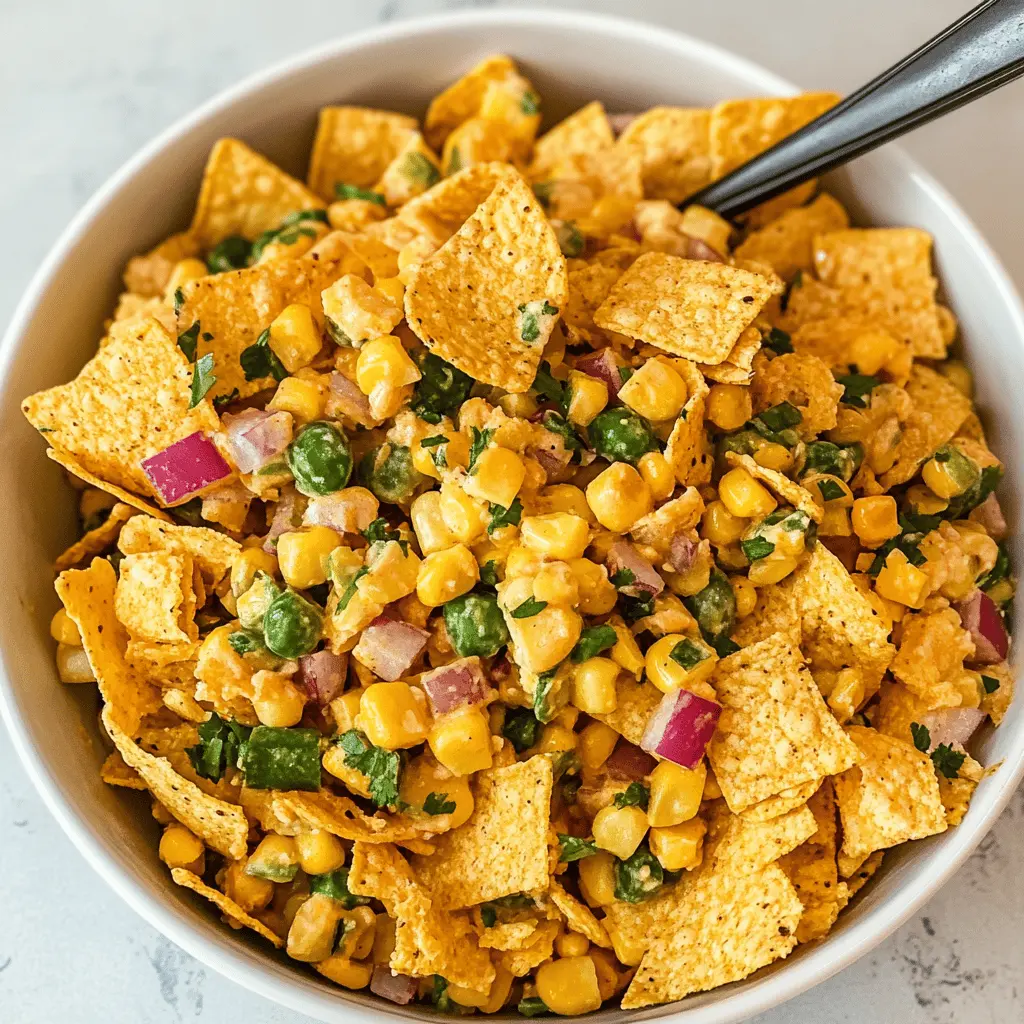 Easy Frito Corn Salad Recipe with Creamy Dressing