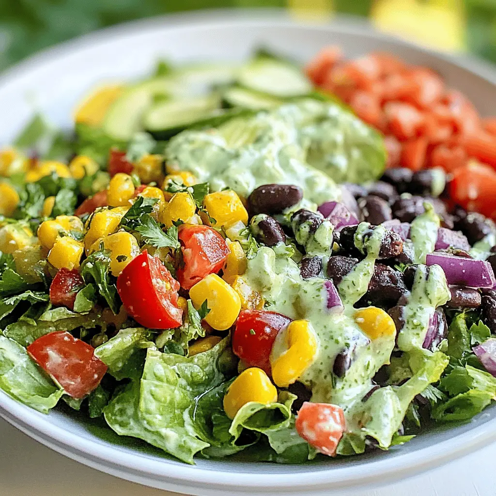 Easy Southwestern Chopped Salad with Zesty Cilantro Lime Dressing