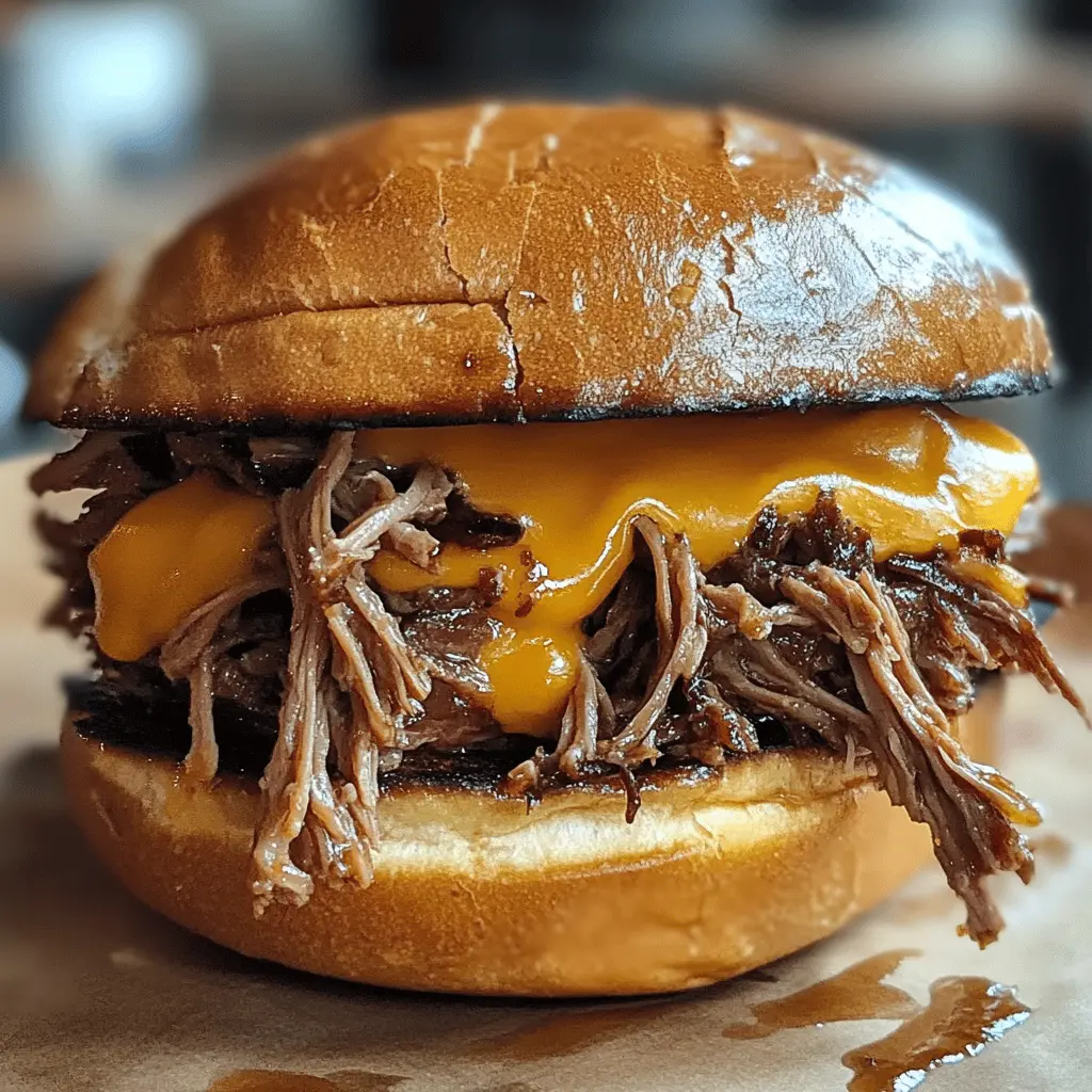 Easy Slow Cooker Pulled Beef Sandwich Recipe