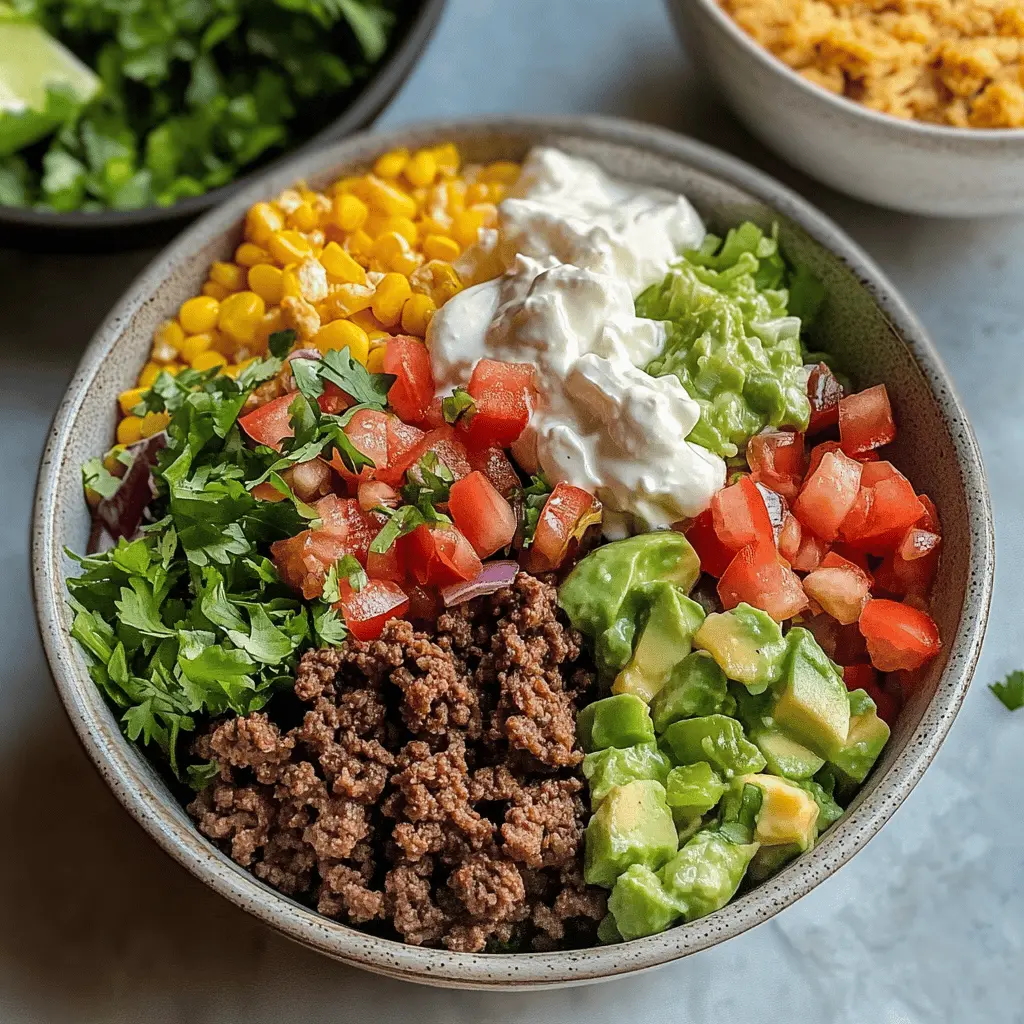 Easy Ground Beef Burrito Bowl Recipe