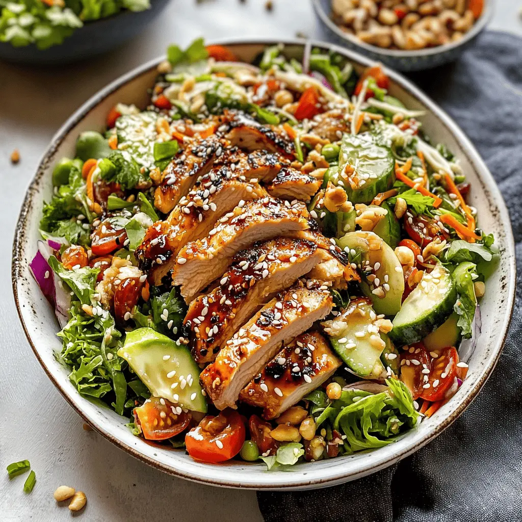 Easy Healthy Sesame Chicken Salad Recipe