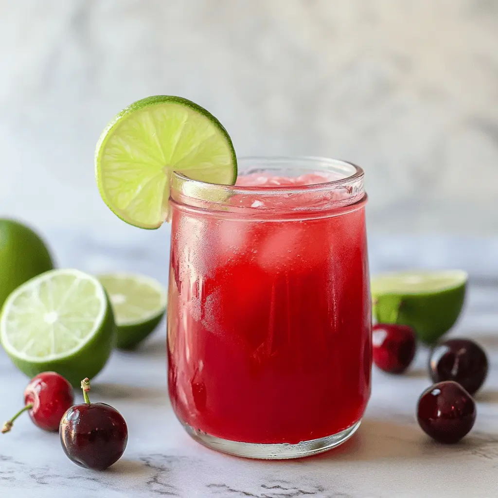 Easy 4 Ingredient Cherry Limeade Recipe