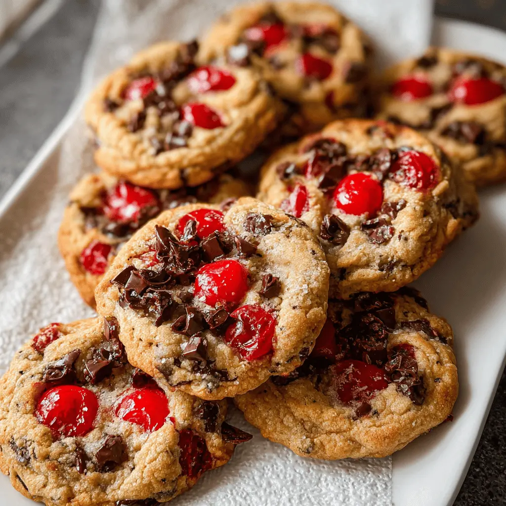 Easy Maraschino Cherry Chocolate Chip Cookies Recipe