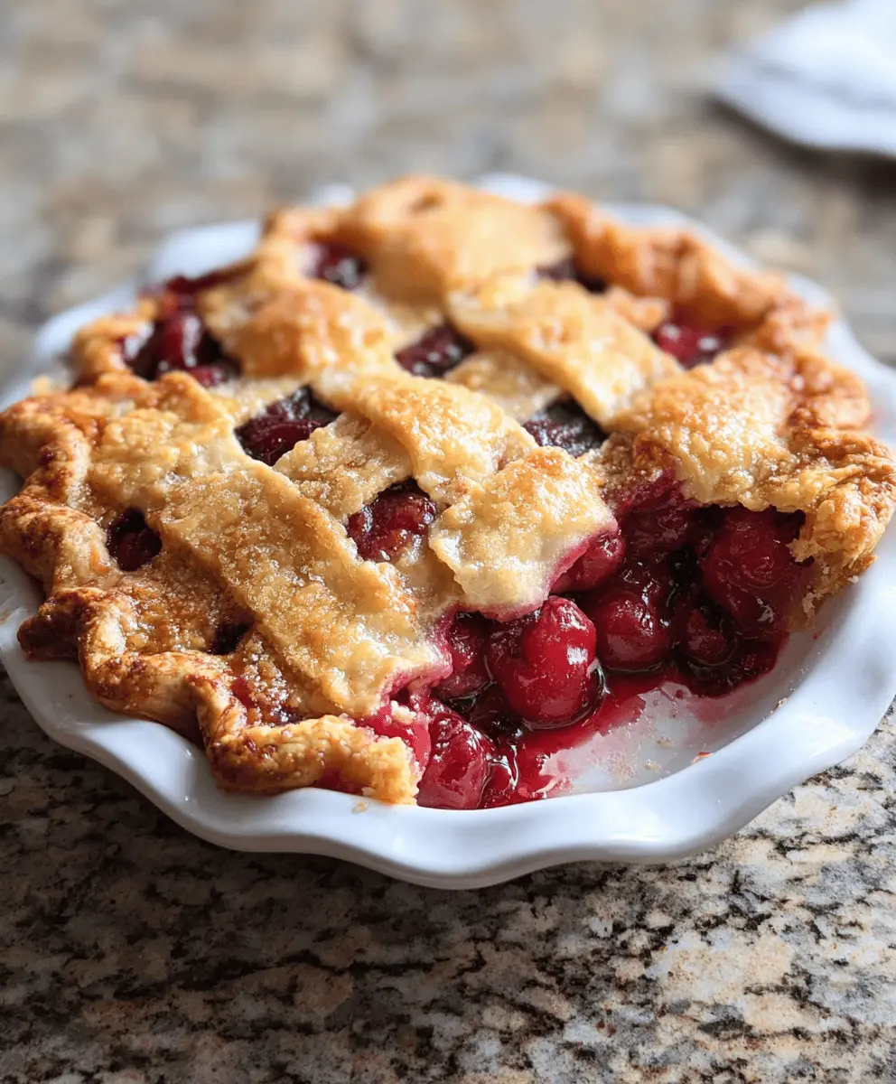 Easy Homemade Cherry Pie Recipe