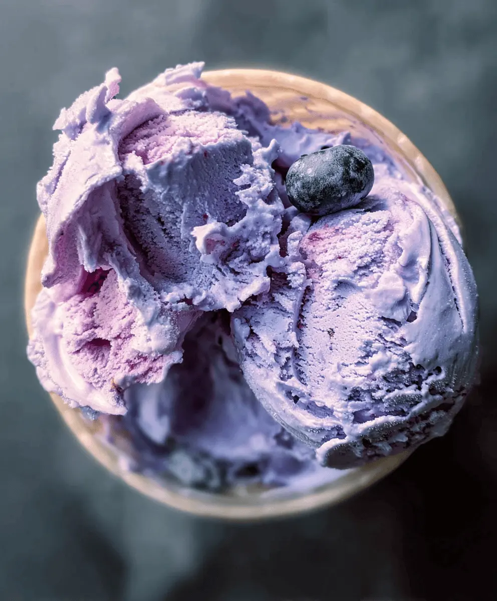 Easy Homemade Blueberry Ice Cream Recipe