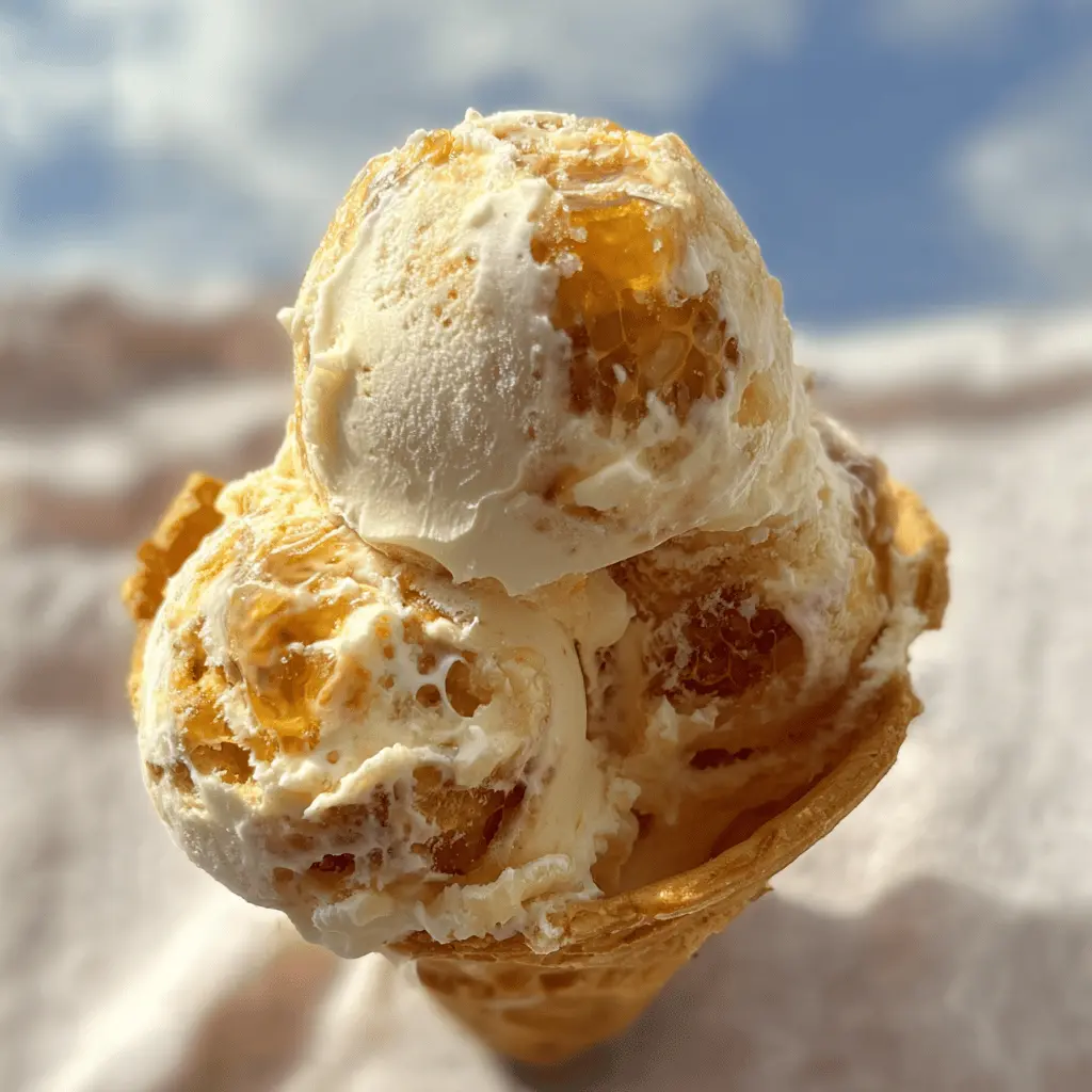 Easy Homemade Honeycomb Ice Cream Recipe