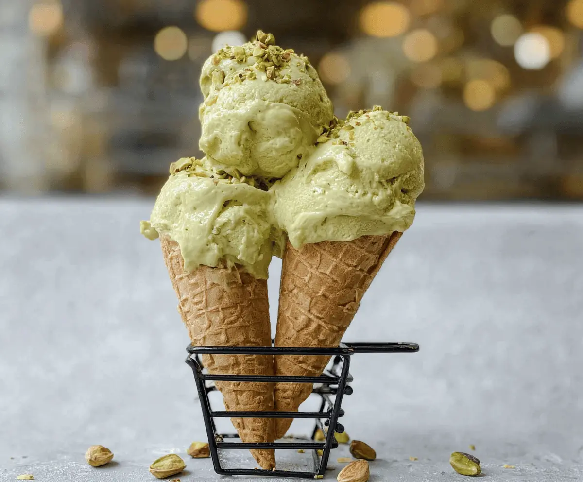 Creamy Homemade Pistachio Ice Cream Recipe