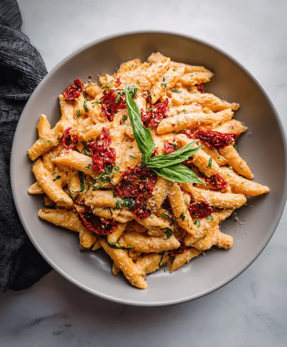 Easy Creamy Sun Dried Tomato Pasta Recipe