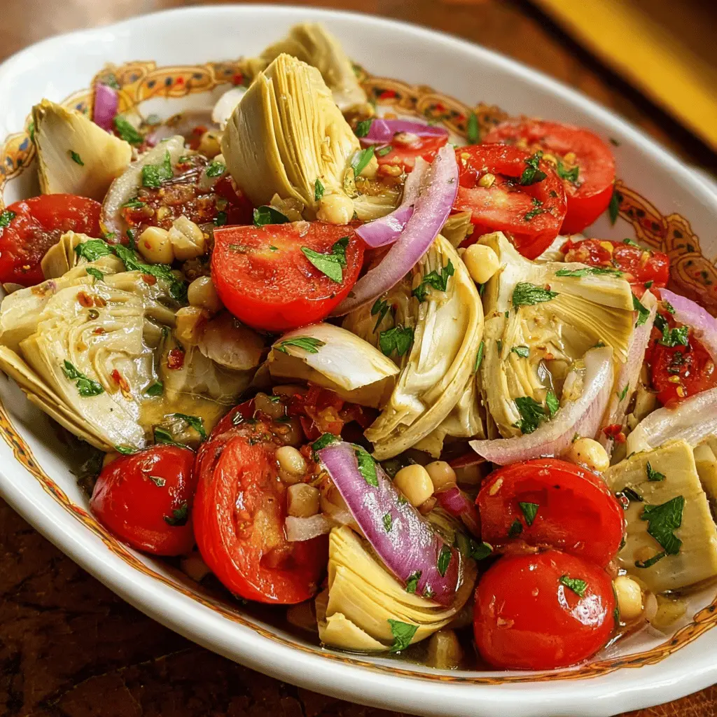 Easy Tuscan Artichoke Tomato Salad Recipe