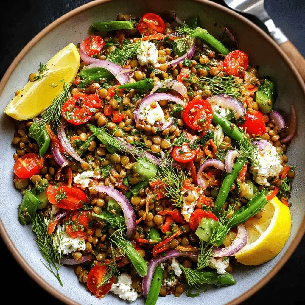 Easy Mediterranean Lentil Salad Recipe