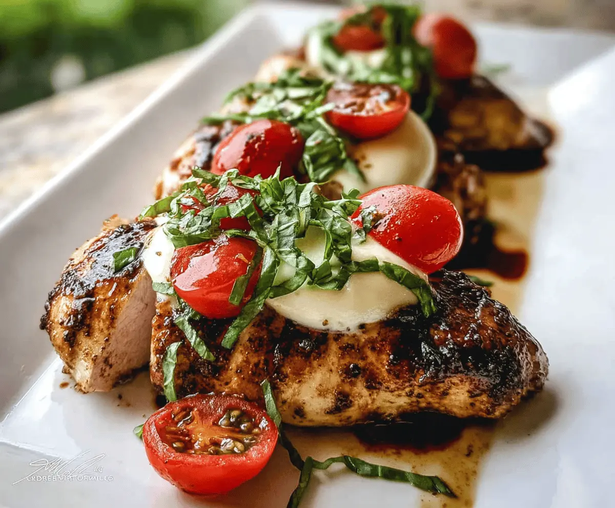 Easy Grilled Chicken Caprese Salad Recipe