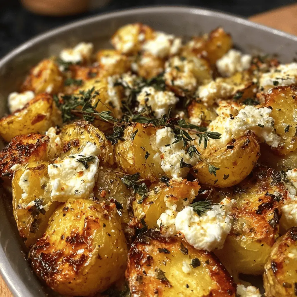 Easy Baked Feta Potatoes with Garlic