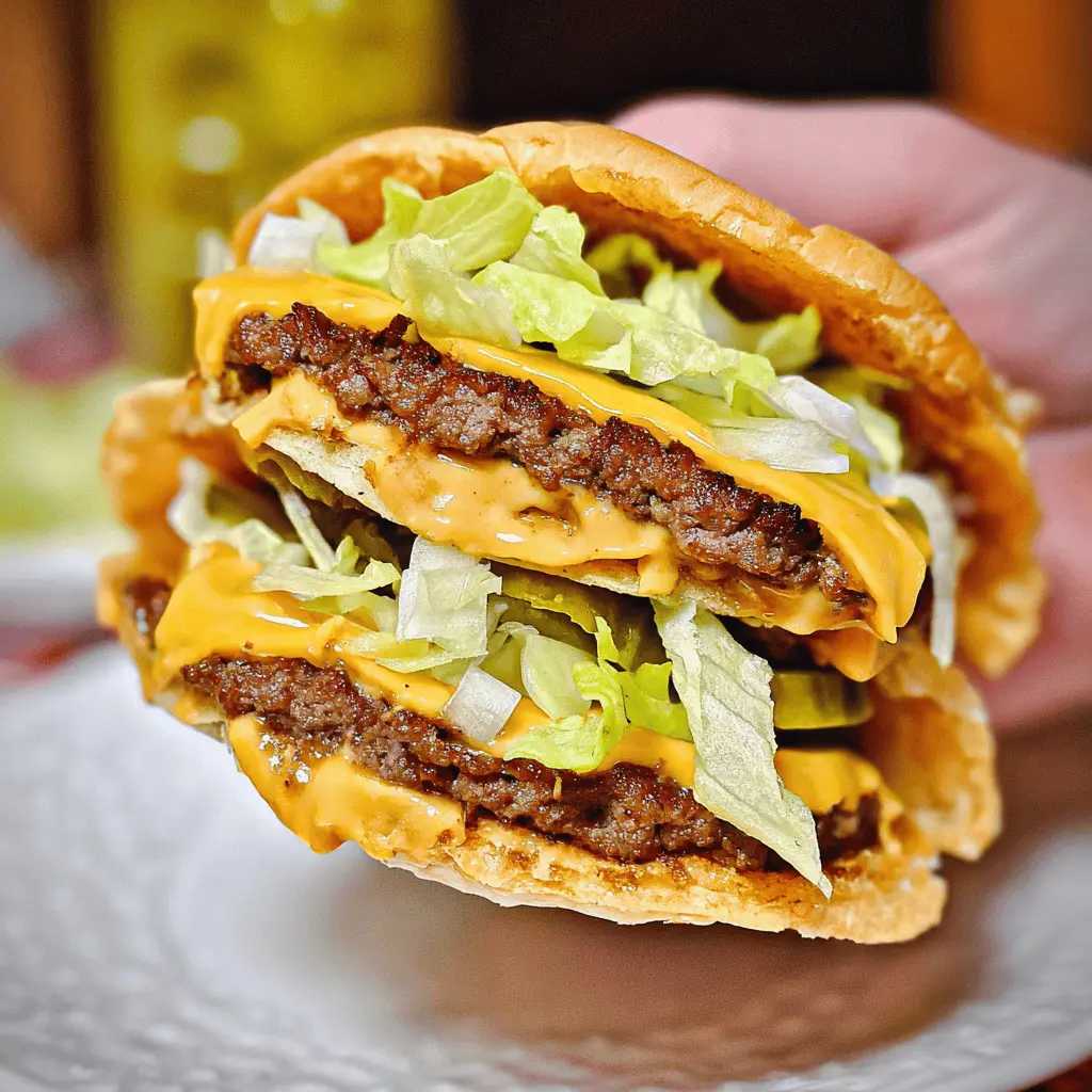 Easy Keto Big Mac Smash Burger Recipe