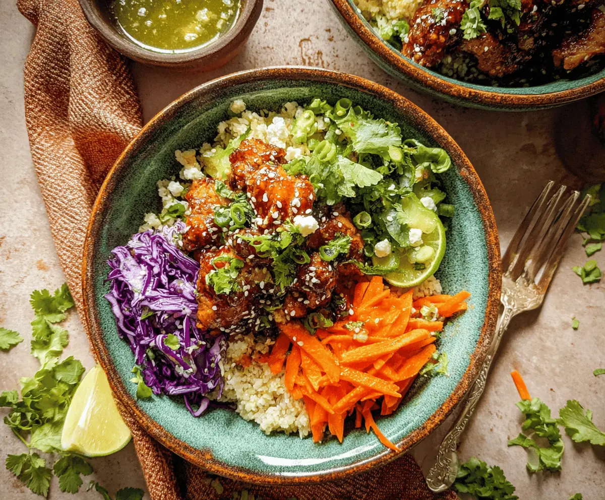 Easy Hot Honey Chicken Bowls Recipe