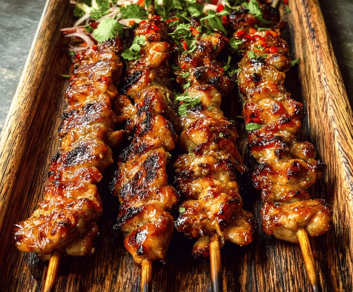Easy Grilled Thai Chicken Skewers Recipe