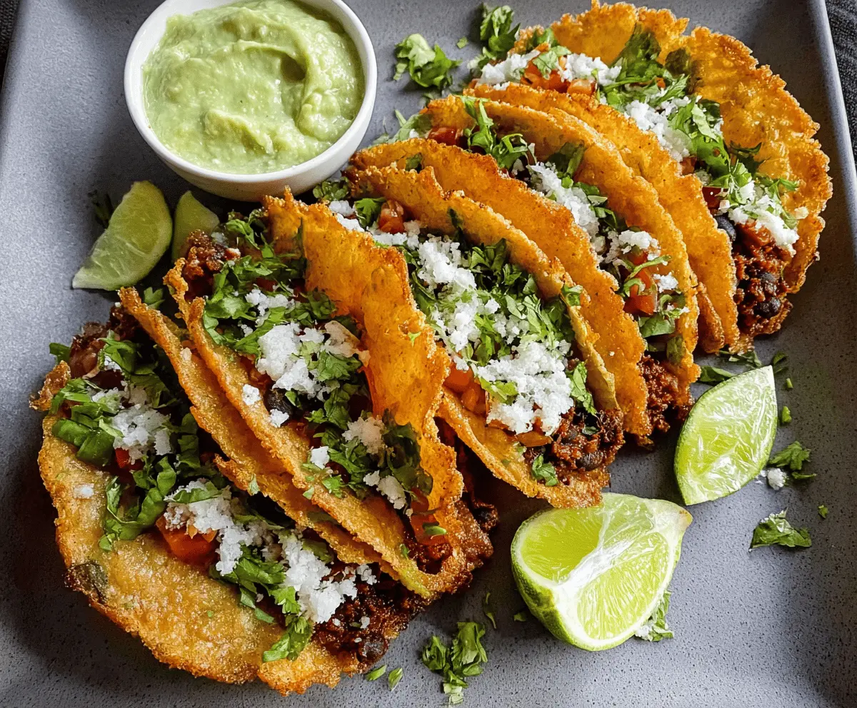 Easy Crispy Black Bean Tacos Recipe