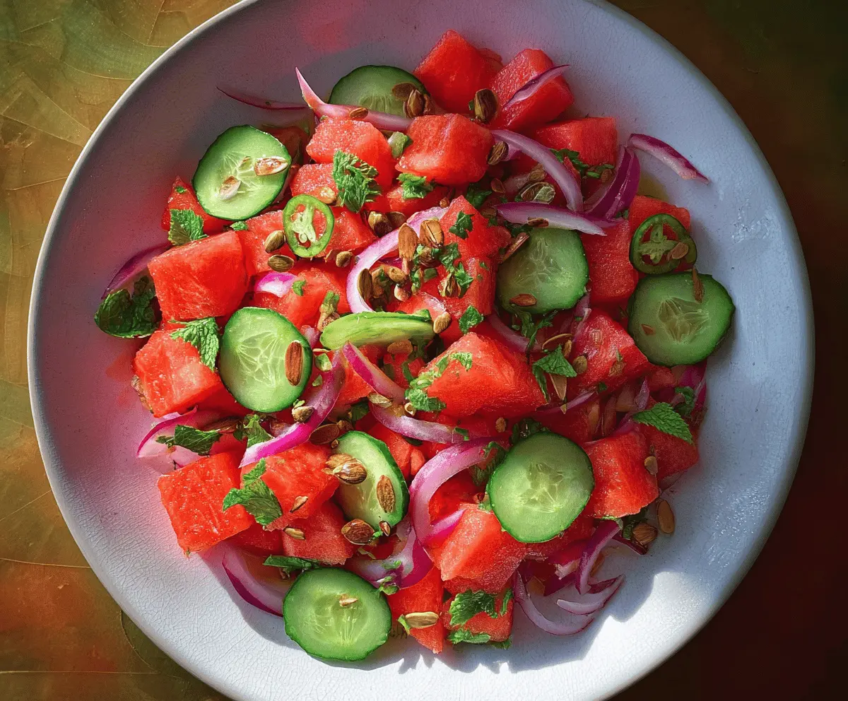 Easy Mexican Watermelon Salad Recipe