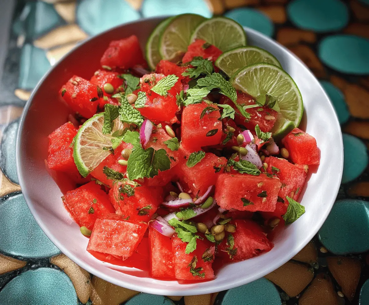 Easy Mexican Watermelon Salad Recipe