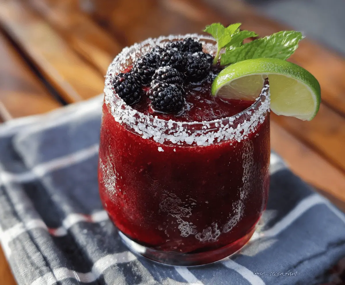 Easy Frozen Blackberry Margarita Recipe
