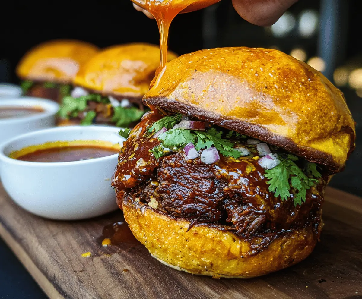 Smoked Beef Birria Burgers Recipe
