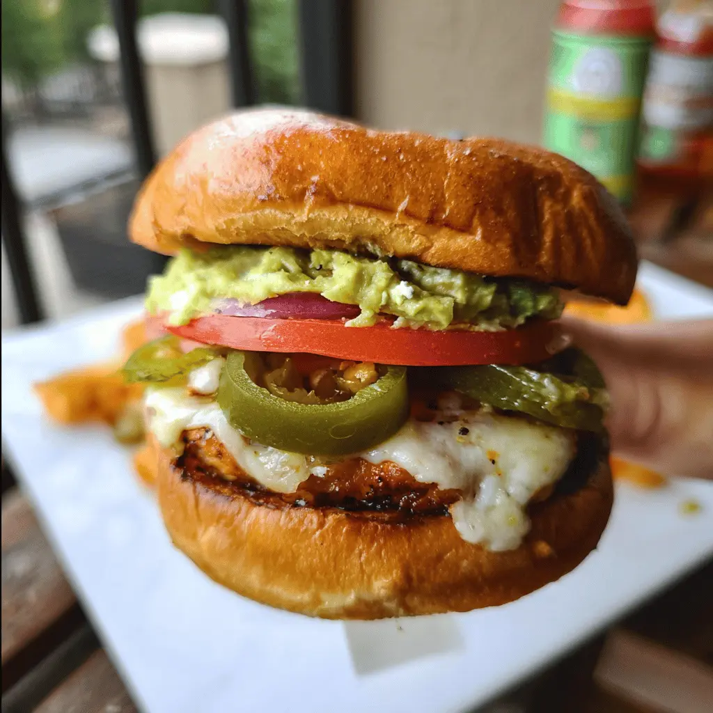 Easy Jalapeño Pepper Jack Chicken Burgers