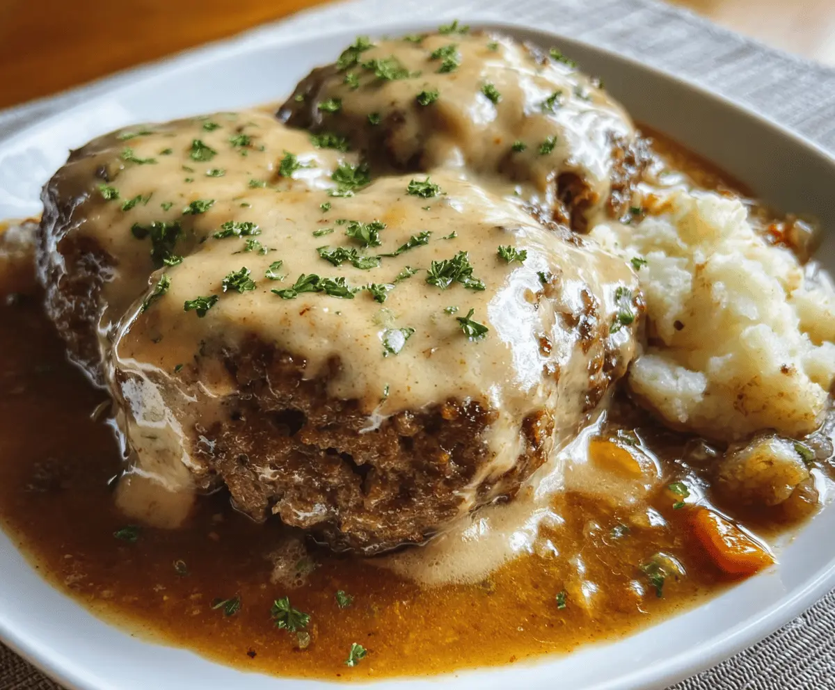 Easy Amish Hamburger Steak Bake Recipe