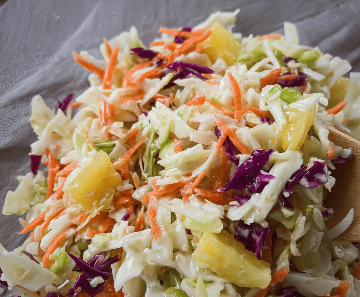 Easy Hawaiian Coleslaw Recipe With Pineapple
