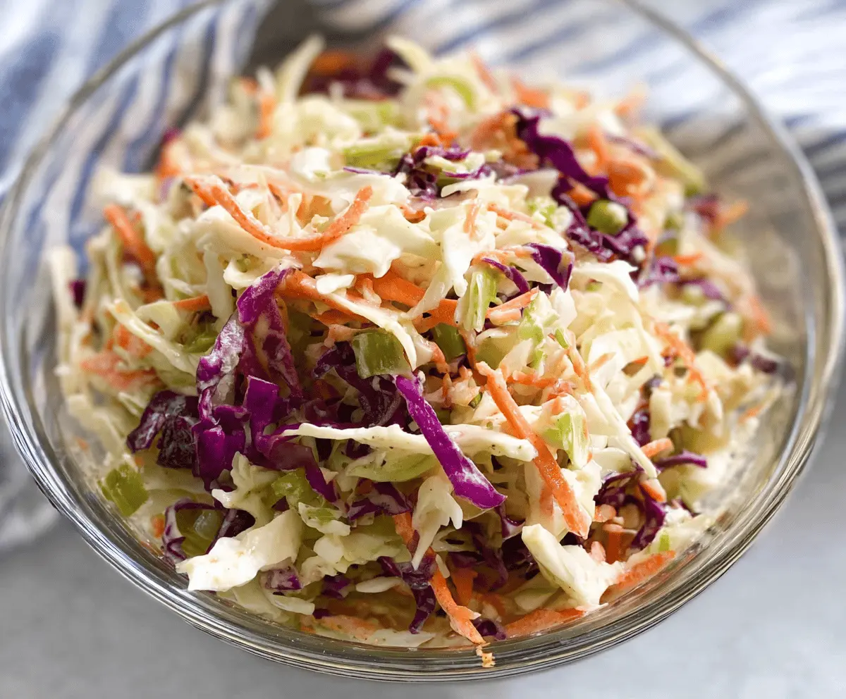 Easy Creamy Coleslaw for Pulled Pork