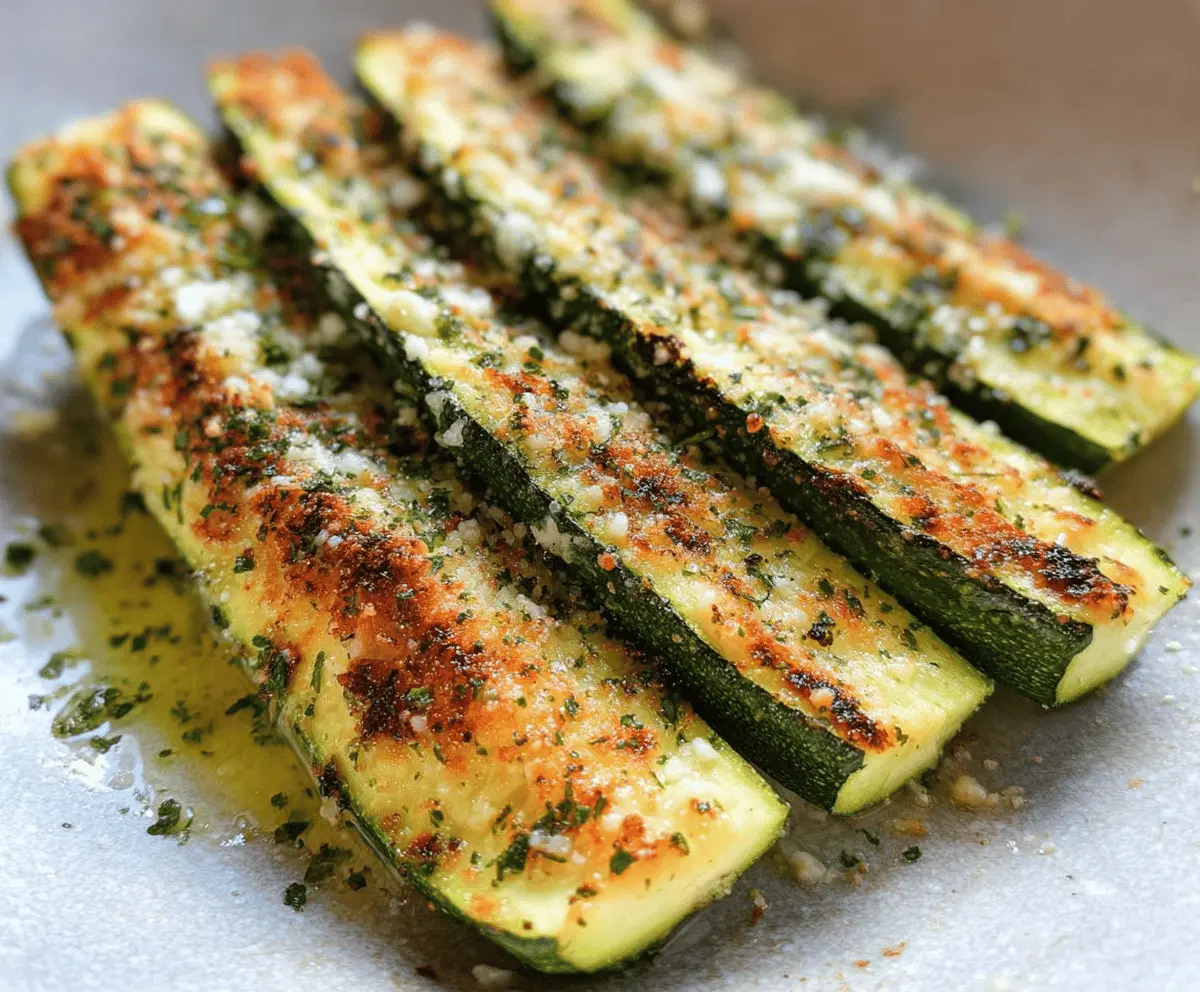 Easy Baked Parmesan Zucchini Recipe