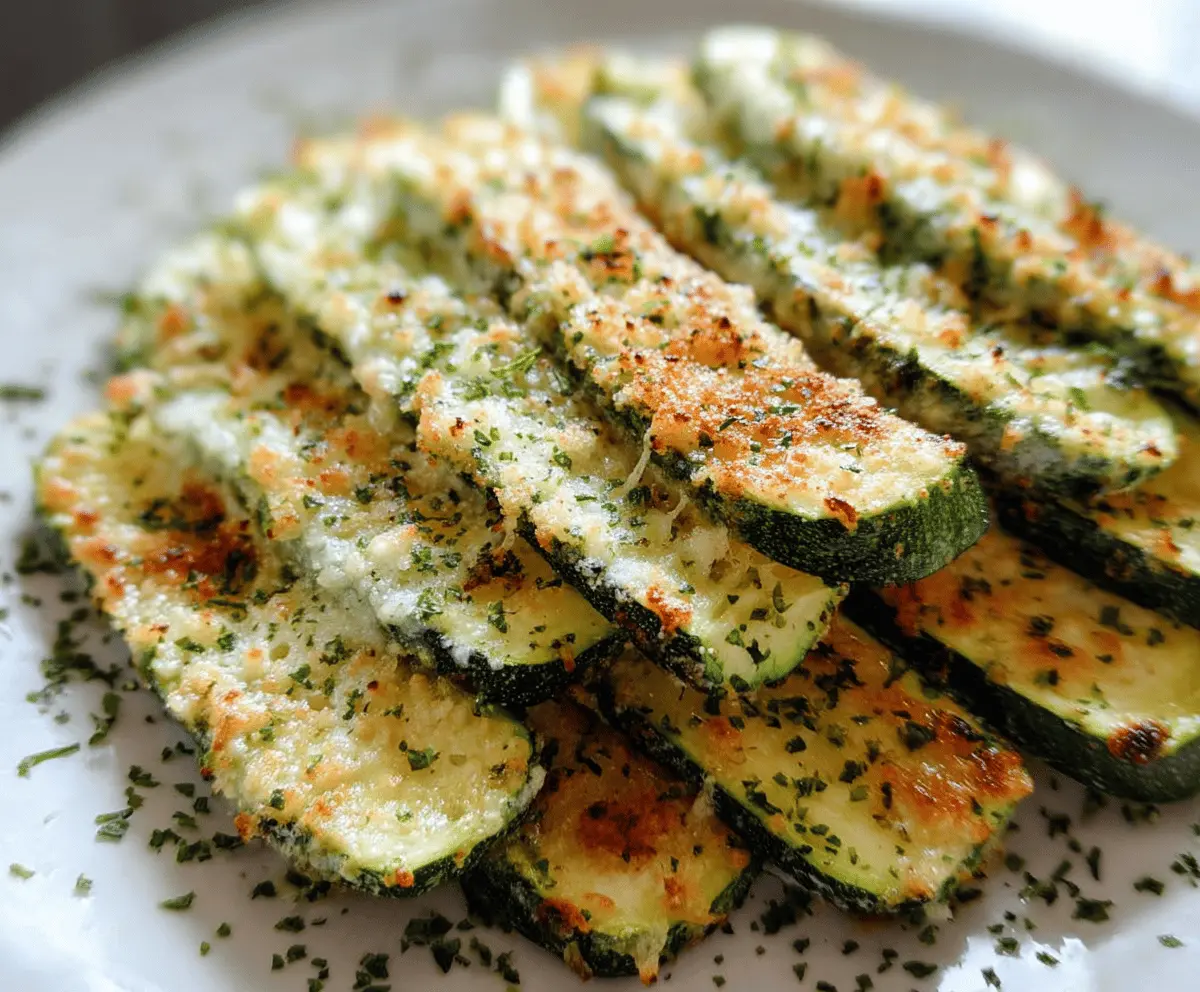 Easy Baked Parmesan Zucchini Recipe