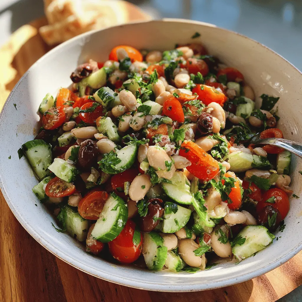 Easy Mediterranean Bean Salad Recipe for Healthy Meals