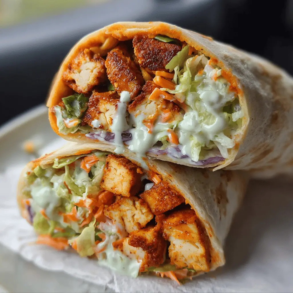 Easy Buffalo Tofu Wrap Recipe for Spicy Lunch